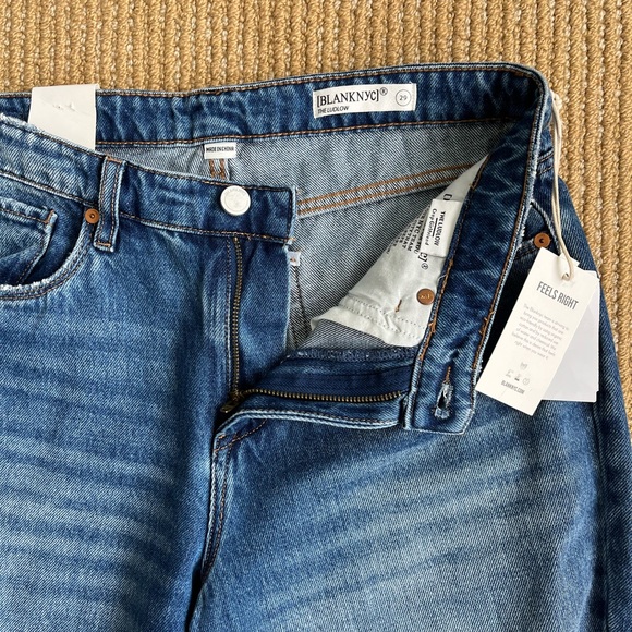 Blank Nyc The Ludlow Smart Aleck Crop Girlfriend Jean 03YL1385 SZ 29 Mom jeans - Picture 12 of 16